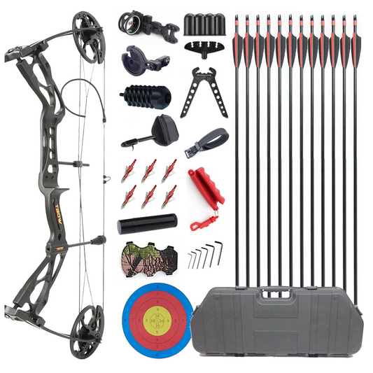 Junxing Compound Bow M133 Dragon For Hunting Broadheads 10-70lbs RTS Hard Case