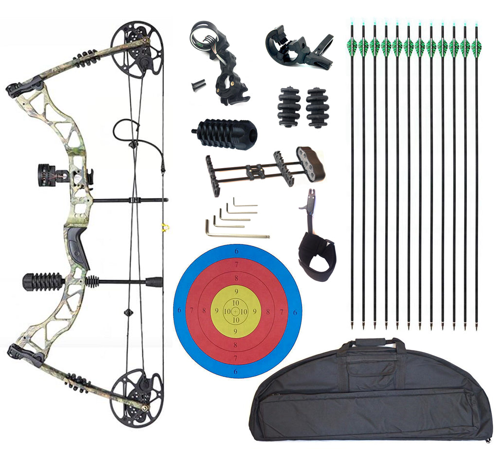 KM Compound Bow 30-65lbs Adjustable For Archery Target Hunting