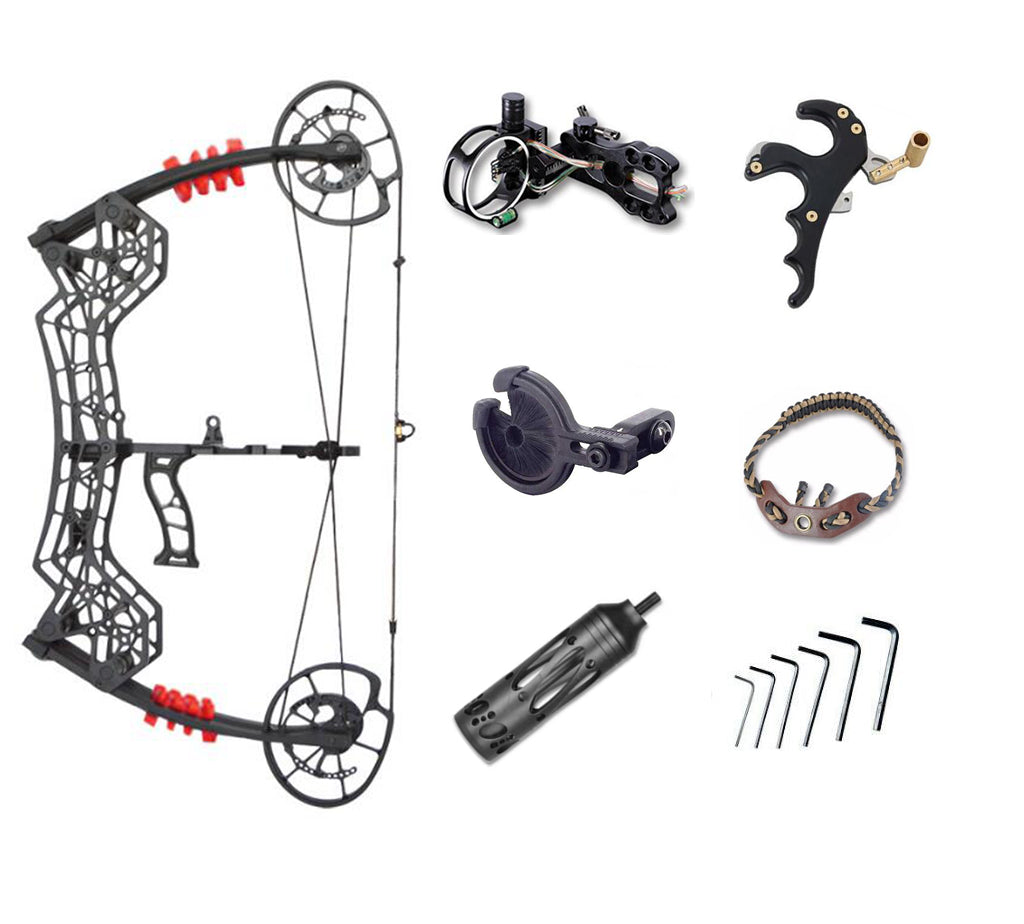 JUNXING M109F Rkoening Compound Bow Hunting Target 30-60lb CNC Machined Alloy