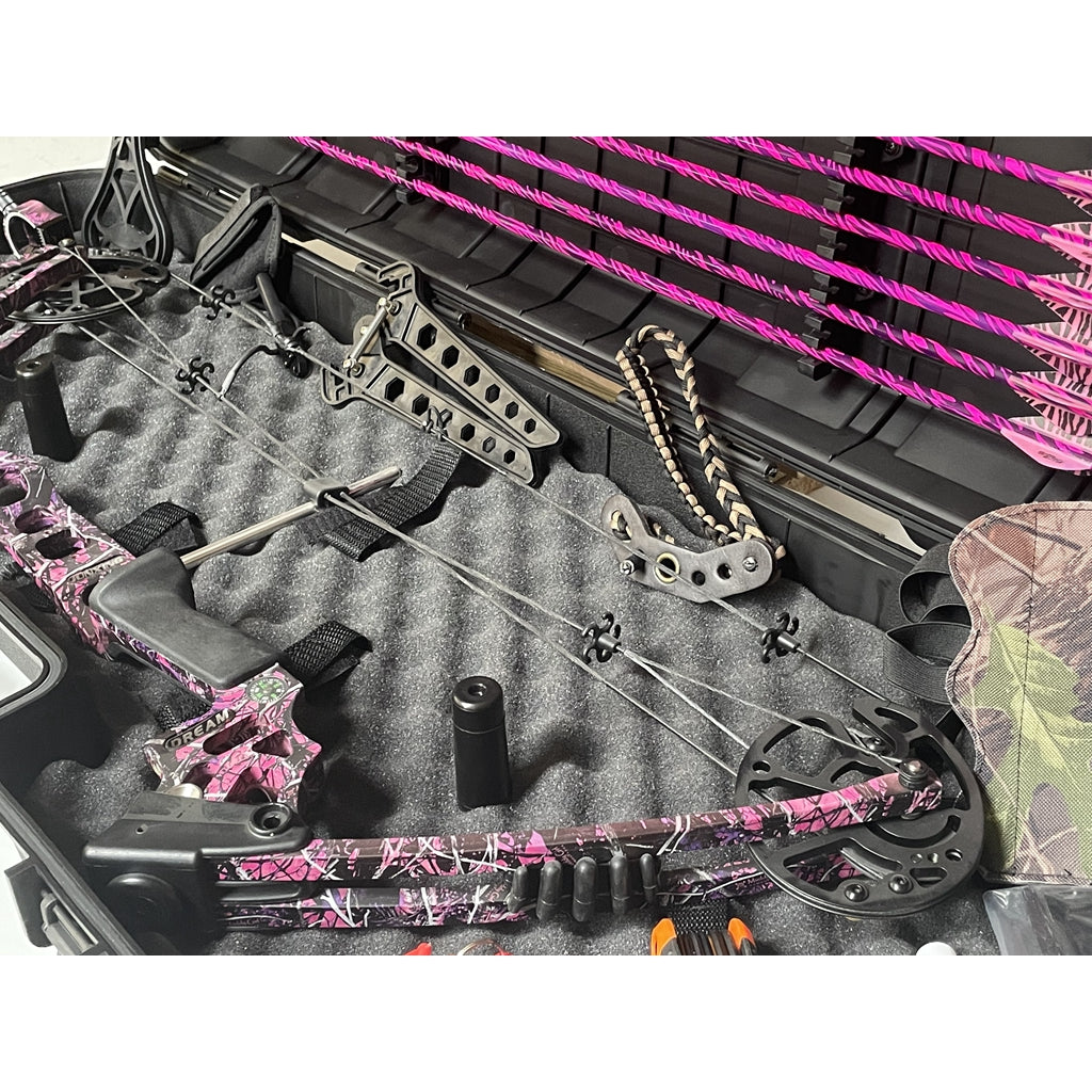 Junxing M120 20-70LBS Compound Bow Archery Sports Hunting Targeting RH Hard Case
