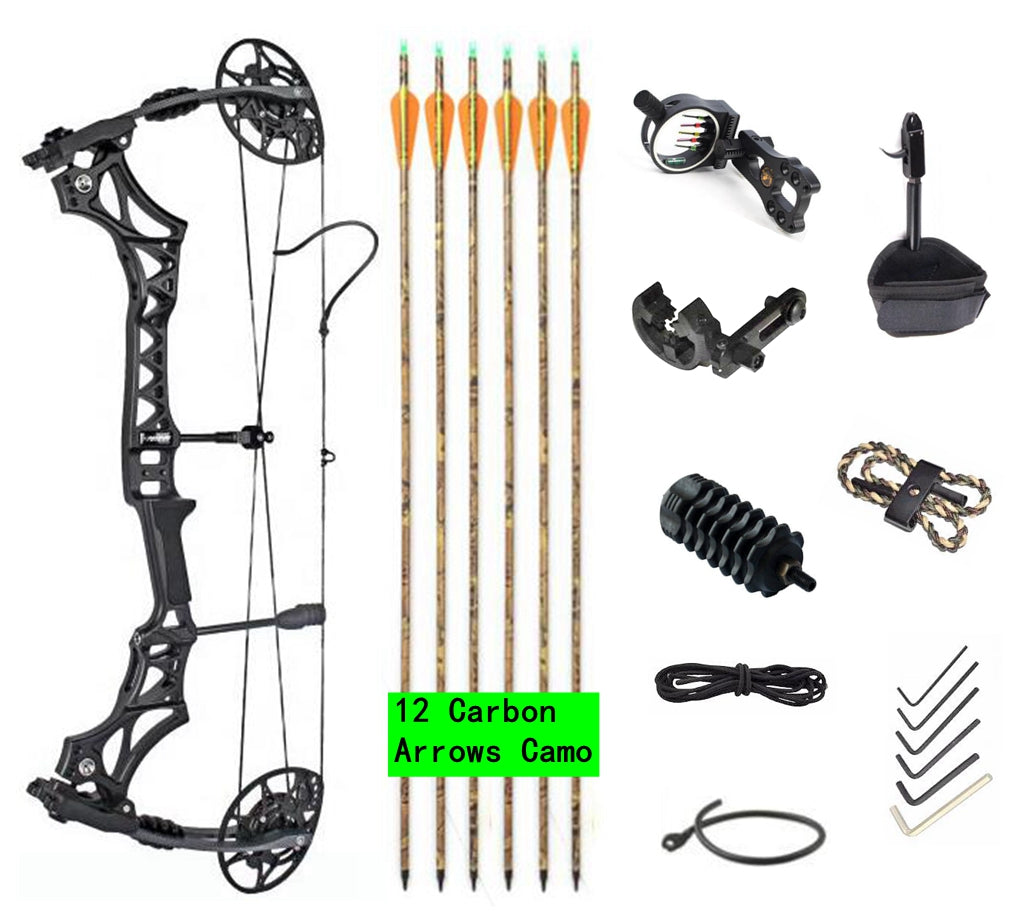 New Junxing Compound Bow M128 RH Arrows Kit Hunting Target  USA Gorden Limbs