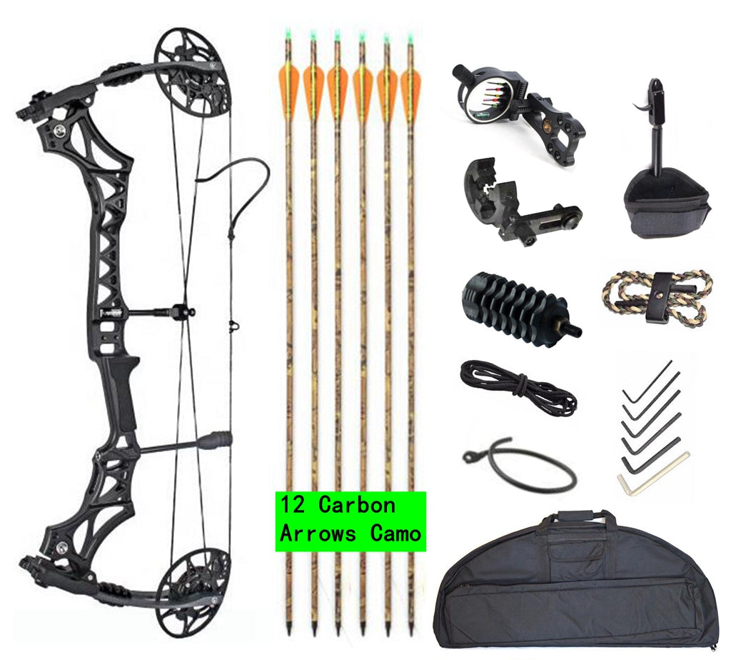 New Junxing Compound Bow M128 RH Arrows Kit Hunting Target  USA Gorden Limbs