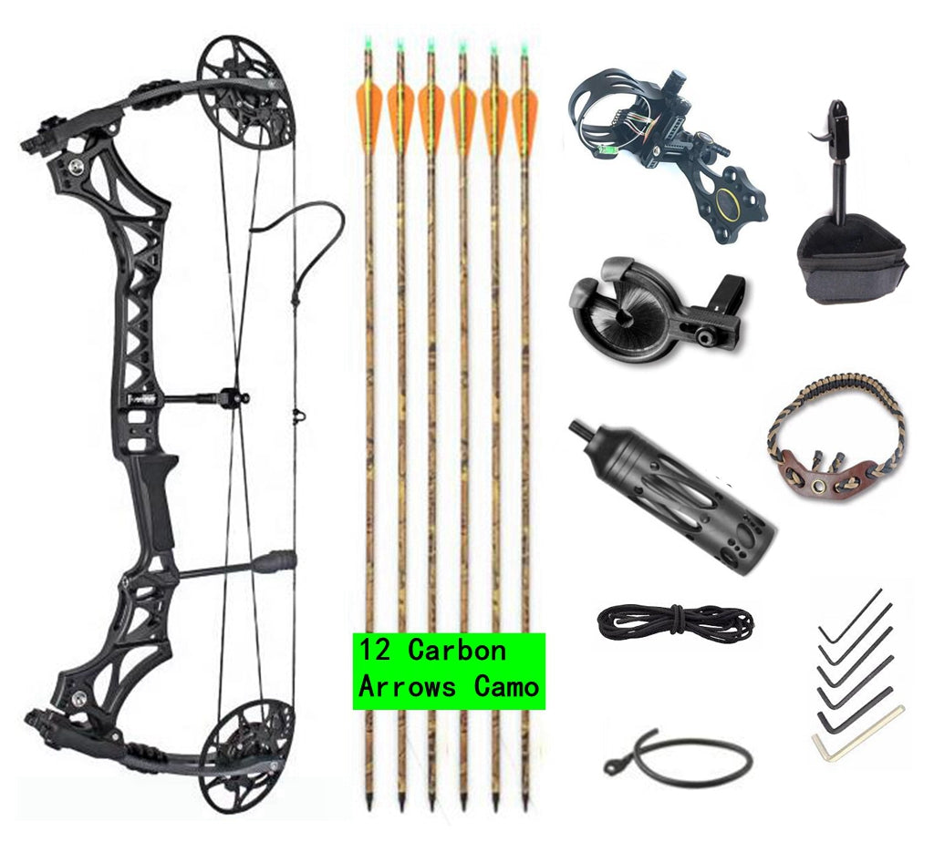New Junxing Compound Bow M128 RH Arrows Kit Hunting Target  USA Gorden Limbs