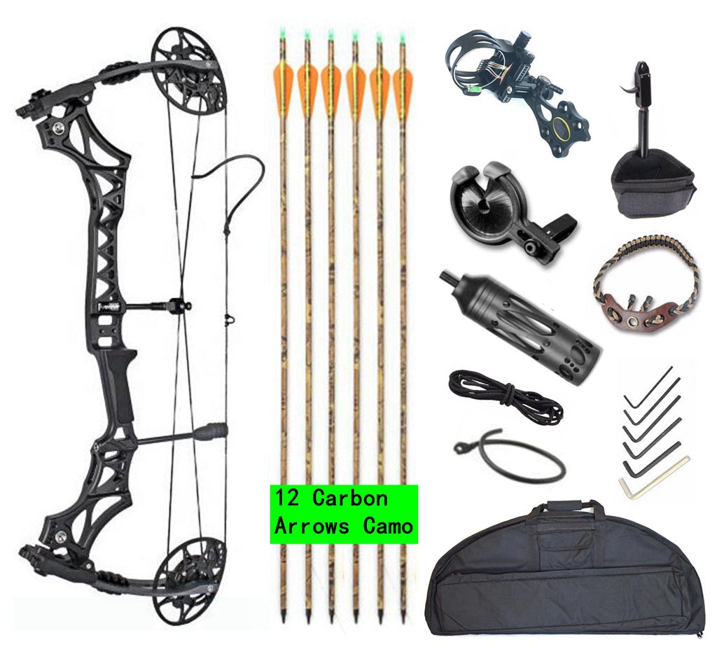 New Junxing Compound Bow M128 RH Arrows Kit Hunting Target  USA Gorden Limbs