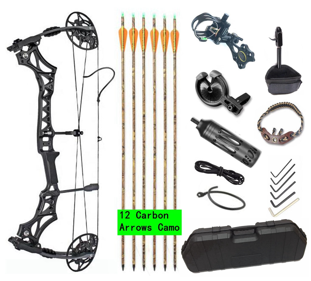 New Junxing Compound Bow M128 RH Arrows Kit Hunting Target  USA Gorden Limbs