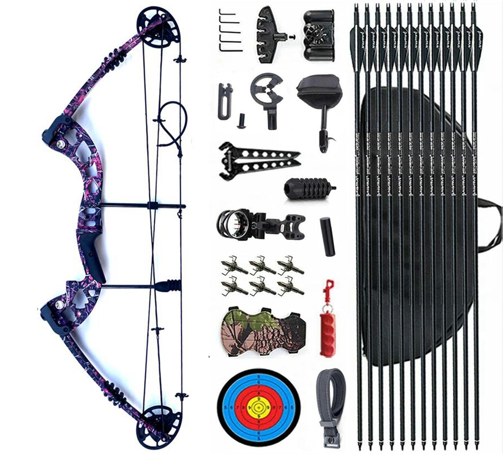 JunXing 20-55LBS Compound Bow Archery Sports Hunting Targeting RH