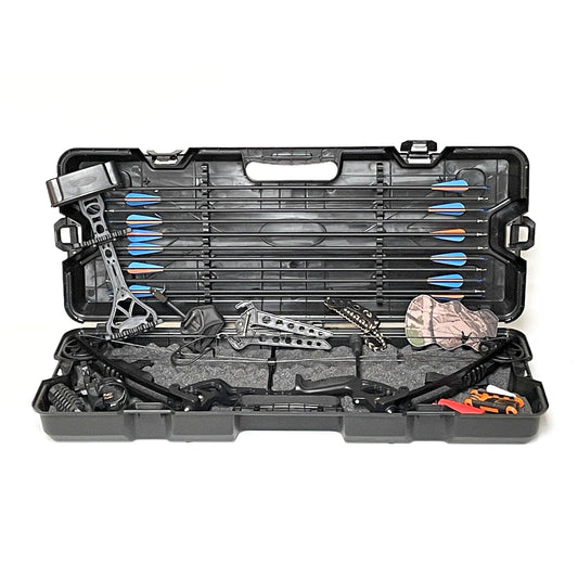 JUNXING 20-60LBS Compound Bow Archery Sports Hunting Targeting Hard Case set