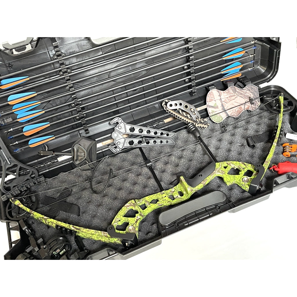 JUNXING 20-60LBS Compound Bow Archery Sports Hunting Targeting Hard Case set
