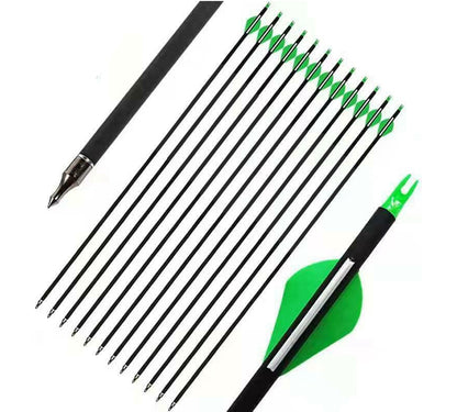 ARCHQUICK ARCHERY 12/24pcs Carbon Arrows 30" for Compound/Recurve Bow Hunting