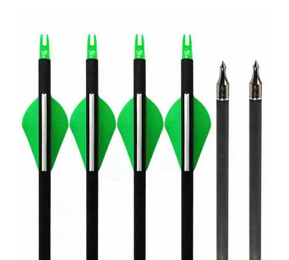 ARCHQUICK ARCHERY 12/24pcs Carbon Arrows 30" for Compound/Recurve Bow Hunting