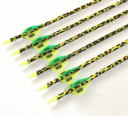 ARCHERY Carbon Arrows 12x31.5" Camo for Hunting Target COMPOUND RECURVE BOW