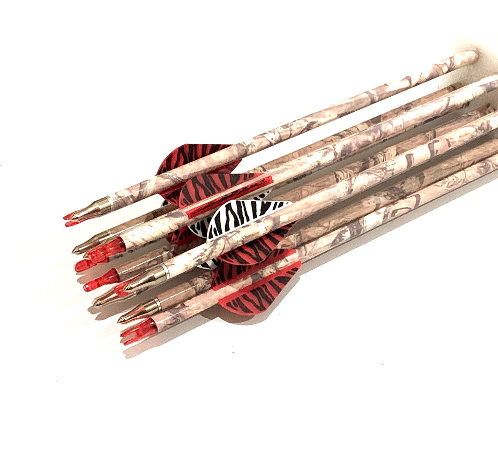 12x ARCHQUICK 31.5'' Camo Carbon Arrows Archery Bow Hunting Sports Arrows SP500
