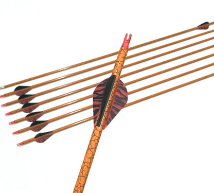 ARCHQUICK 12x 31'' Camo RED Carbon Arrows Archery Recurve Compound Bow Hunting