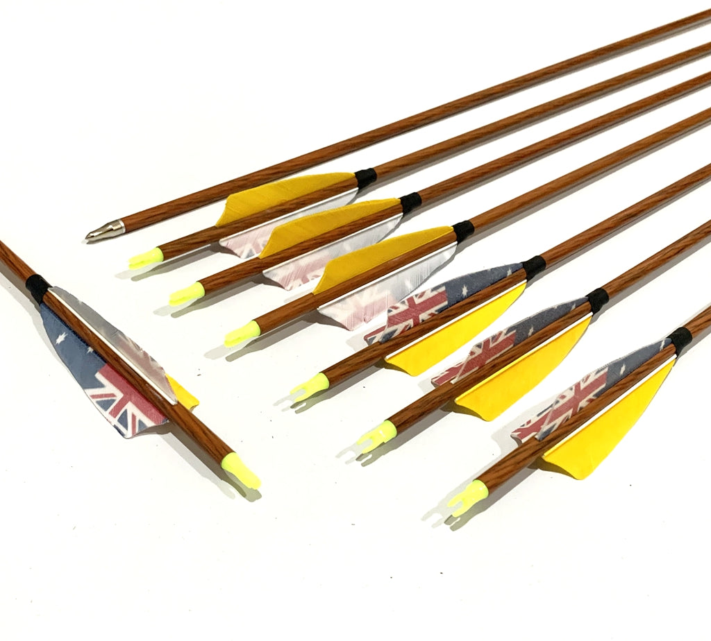 New ARCHQUICK 31.5" Carbon Arrows Feather Compound Recurve Bow Hunting Target