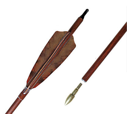 MS archery Wood Carbon Arrows 32 Inches Spine 350 Recurve Bow Hunting
