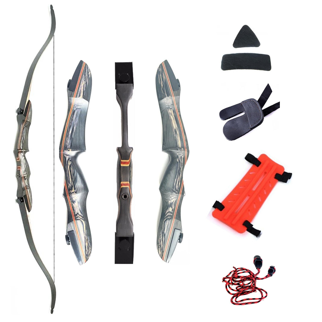 Old Mountain Archery Takedown Recurve Bow Ambidextrous 25-60lb Two arr ...