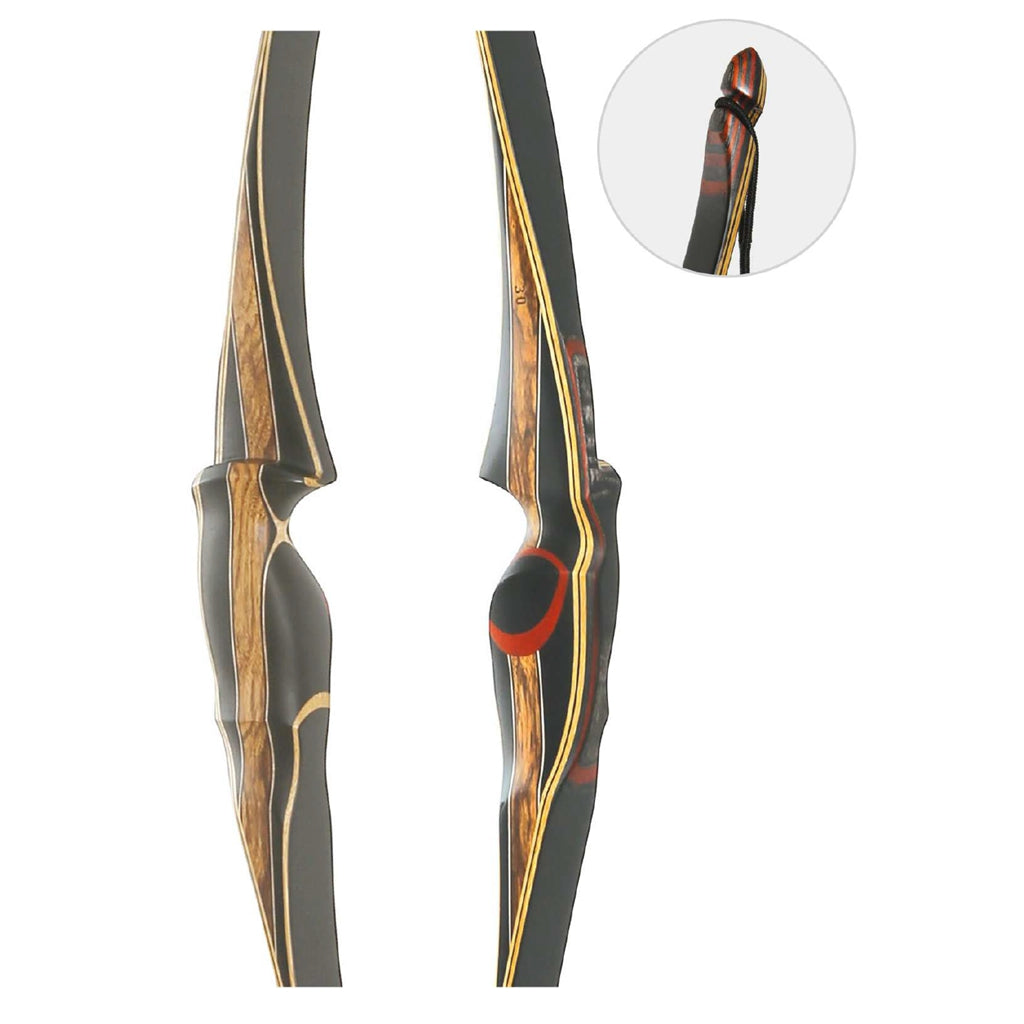 Old Mountain Archery OMA VOLCANO Hybrid Bow Carbon Traditional Long bow 64" RH