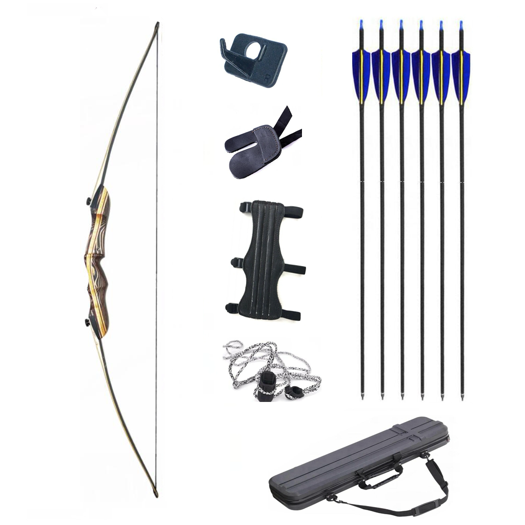 Old Mountain Archery Neos 64" Takedown Long Bow 20-60lbs Longbow Hunting/Target