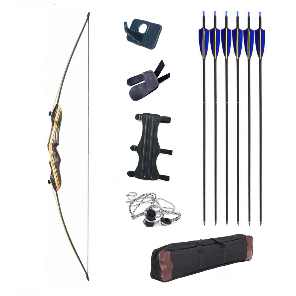 Old Mountain Archery Neos 64" Takedown Long Bow 20-60lbs Longbow Hunting/Target
