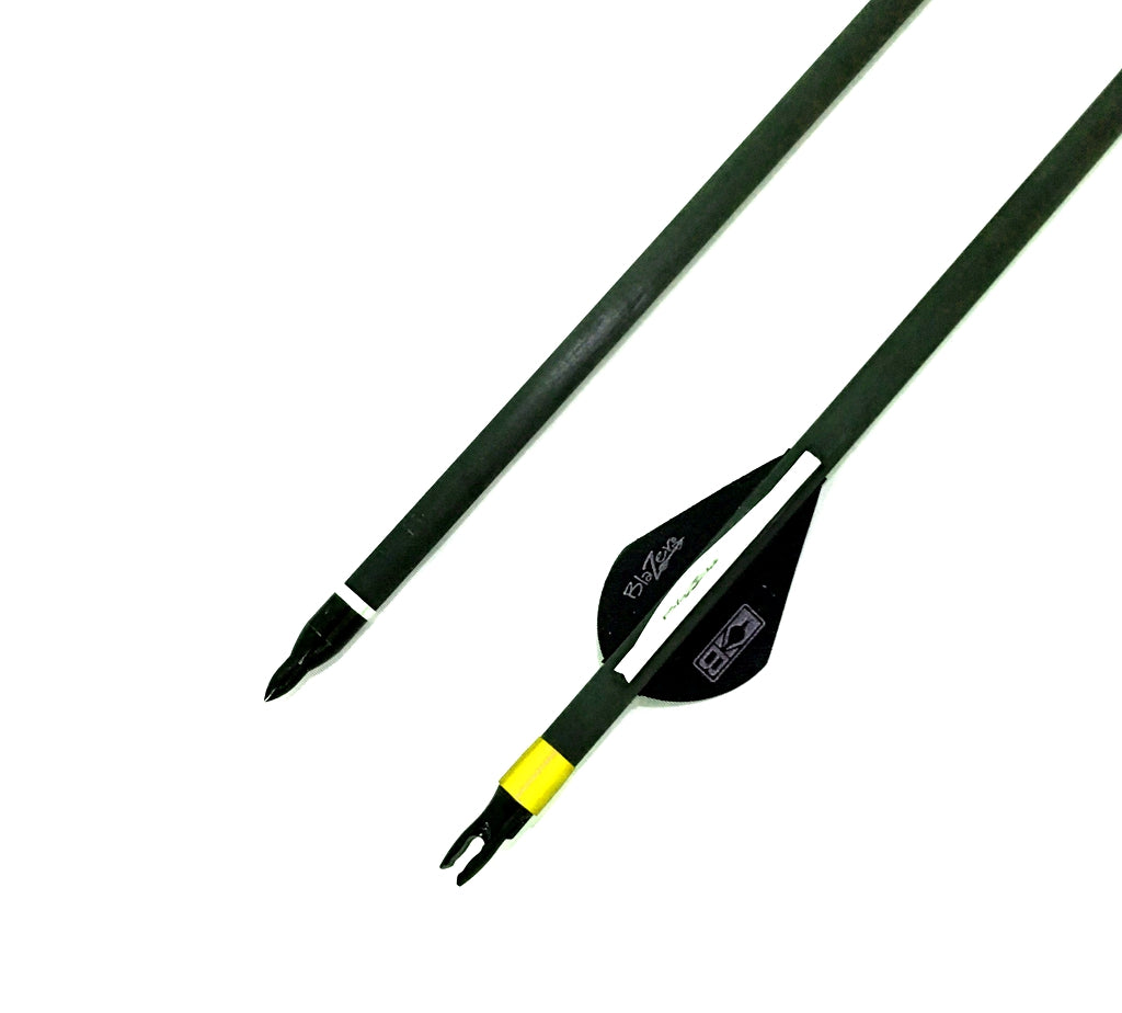 12 x 32.5" PURE CARBON ARROWS 2" BLAZER COMPOUND RECURVE BOW HUNTING TARGET