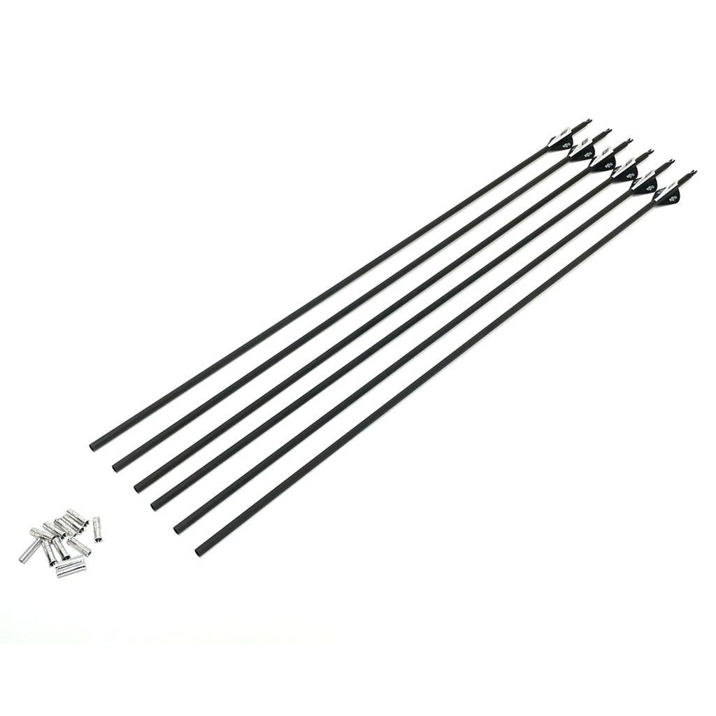 thumbnail image 2 of 31" HNZMDY Pure Carbon Arrows SP340-600 – Screw Tips For Compound/Recurve Bow Hunting – 6/12 Pack 2 of 3