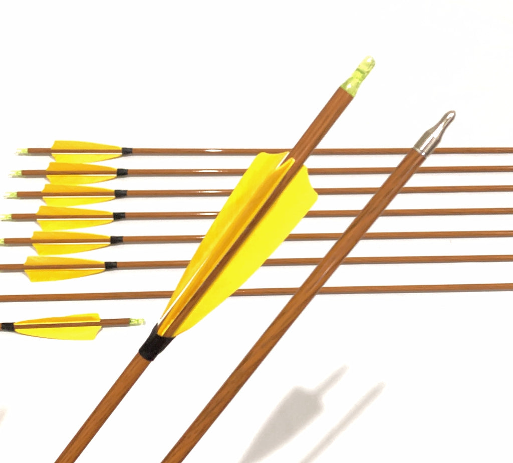 6x 31.5" Carbon Arrows 4" Turkey Feather Compound Recurve Bow Sp340/400/500/600