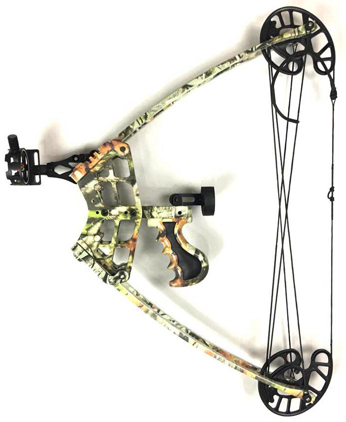 JunXing Triangle Compound Bow Archery Hunting Target Shooting Luxury Package 50lbs