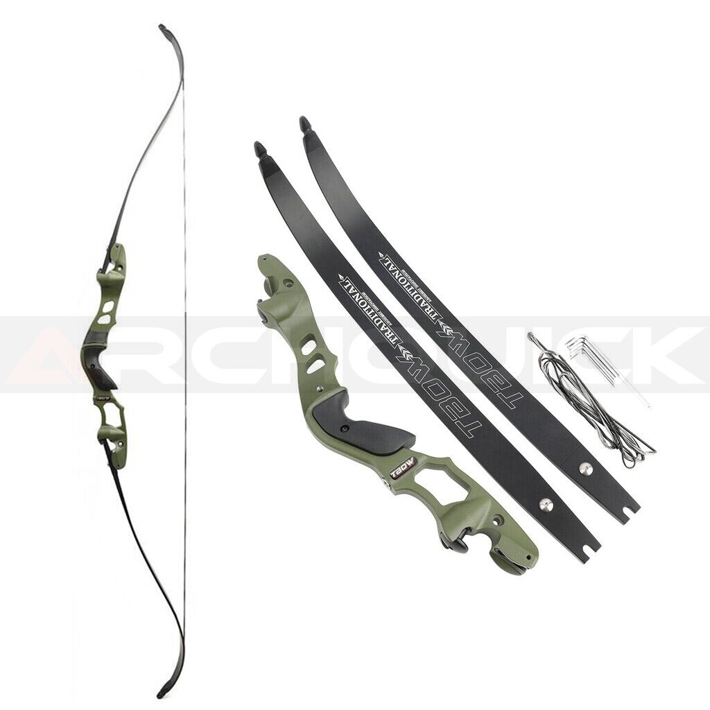 TW Archery 62" ILF Recurve Bow 30-60lbs Takedown Archery American Hunting Target