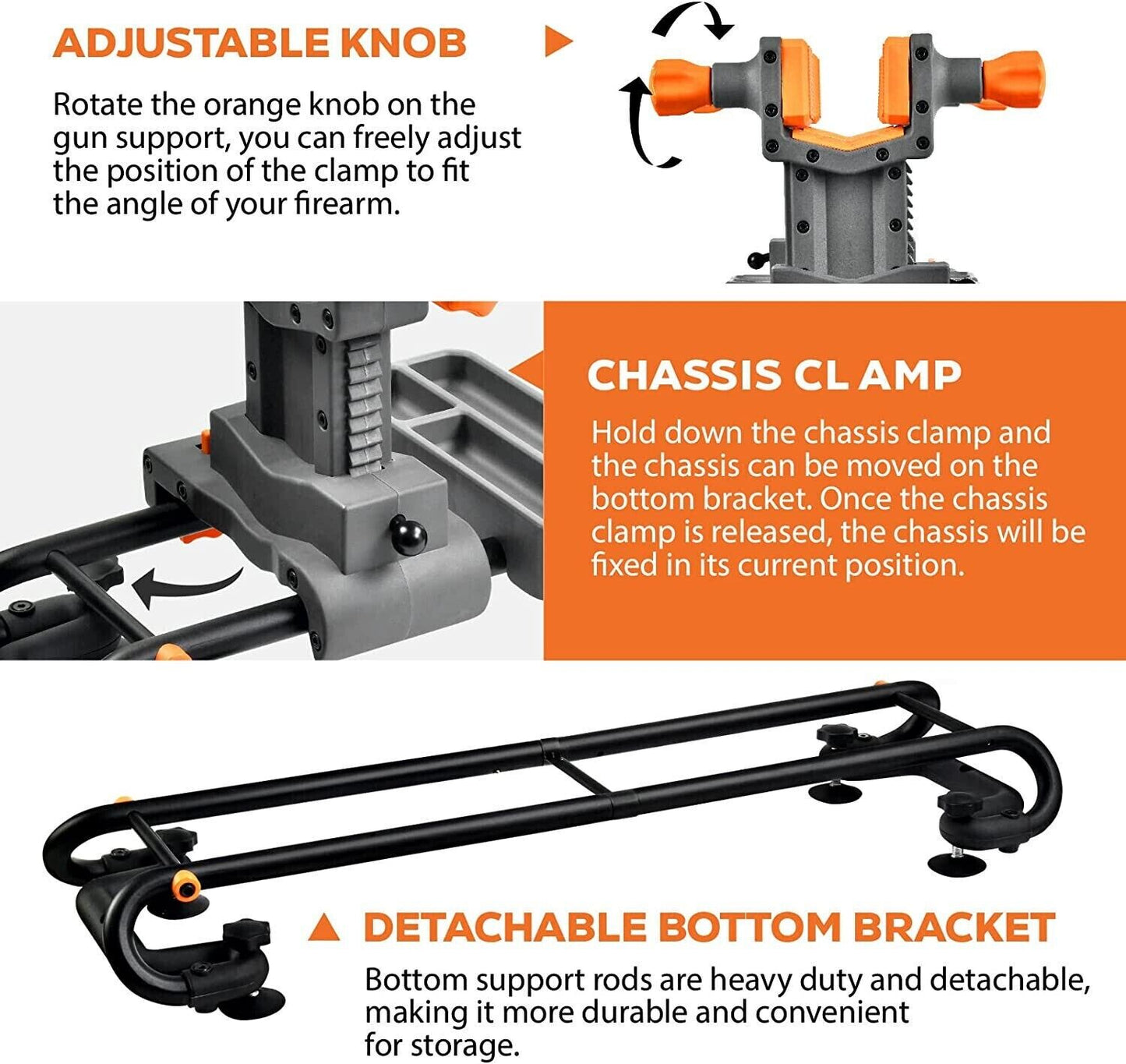Gun Vise Gun Holder Rifle Vise Heavy-Duty Vice Gun Cleaning Sighting Maintenance