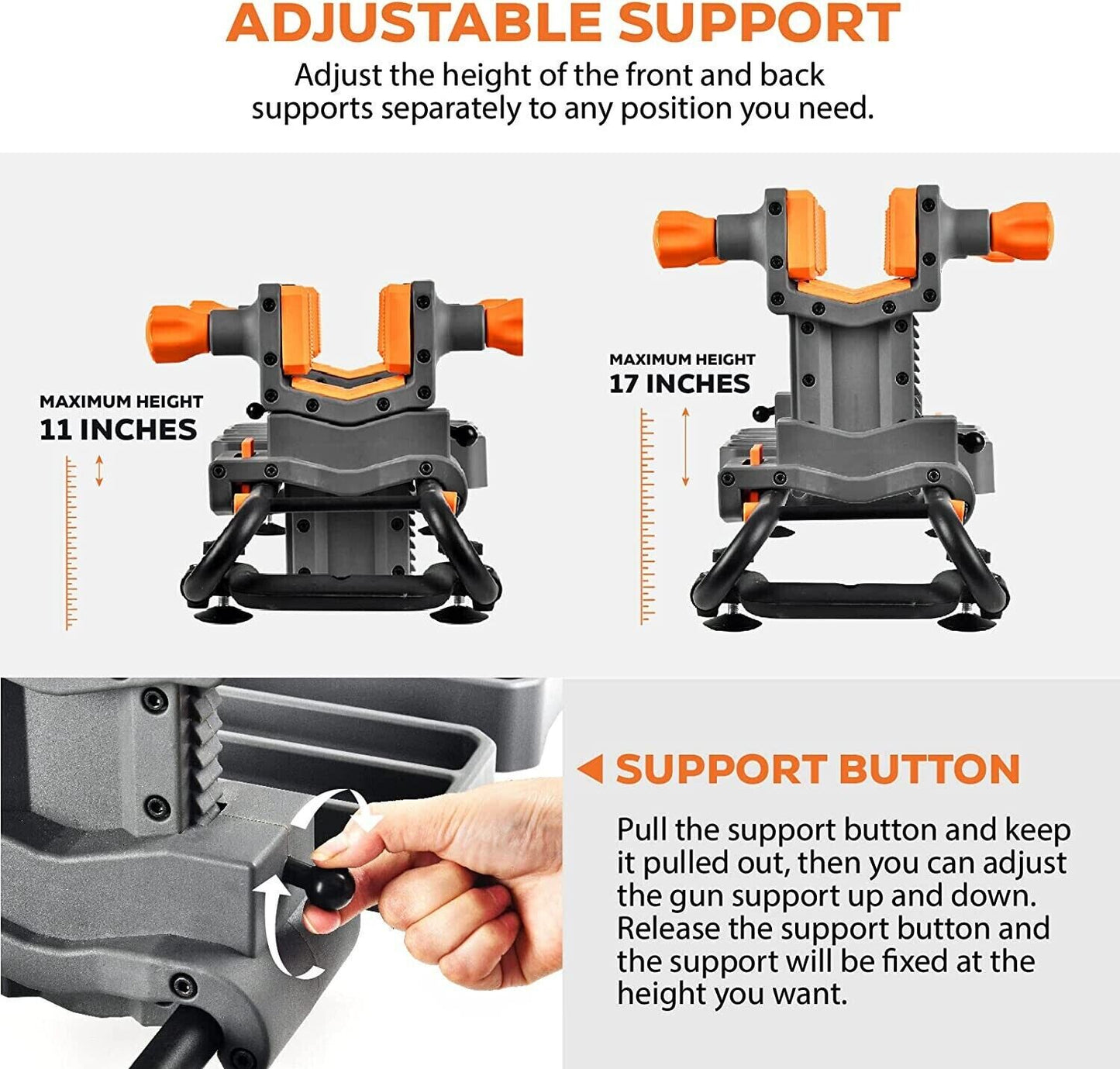 Gun Vise Gun Holder Rifle Vise Heavy-Duty Vice Gun Cleaning Sighting Maintenance