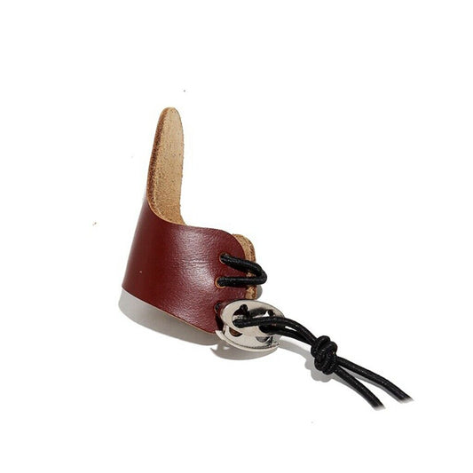 Archery Thumb Ring  one Layer Leather Finger Guard for Traditional Recurve Bow