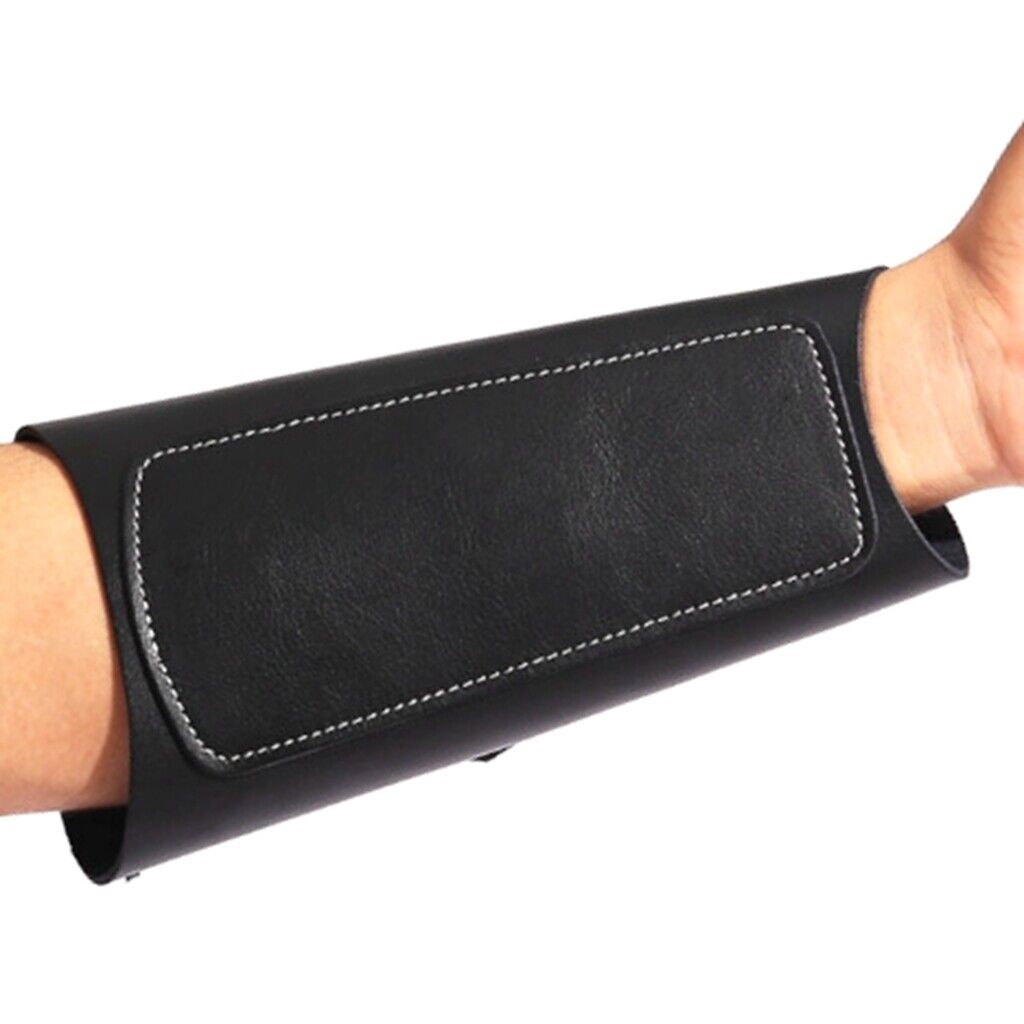 Archery Leather Arm Guard Protector Gear for Compound Recurve Bow Hunting