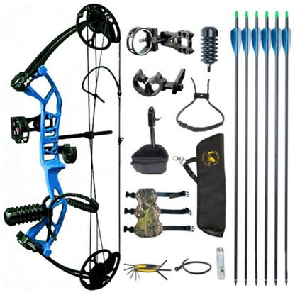 TOPOINT M2 Youth Compound Bow 10-40lb Adjustable 17-27" Draw For Target Archery