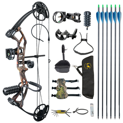TOPOINT M2 Youth Compound Bow 10-40lb Adjustable 17-27" Draw For Target Archery