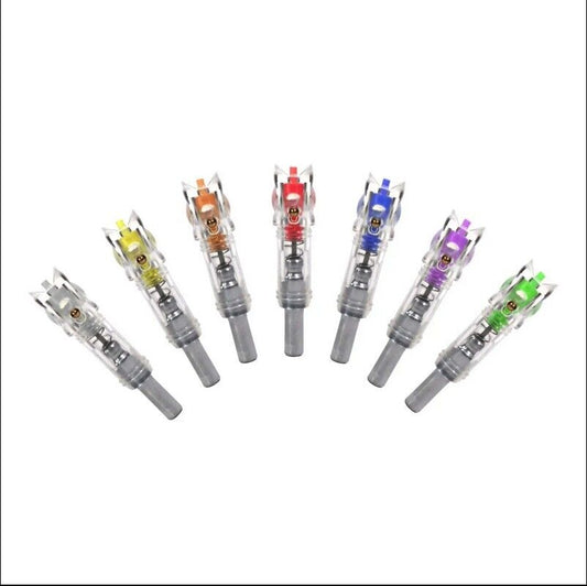 Archquick 6pcs LED Lighted Arrow Nocks ID 7.6mm OD 8.8mm for Crossbow Bolt