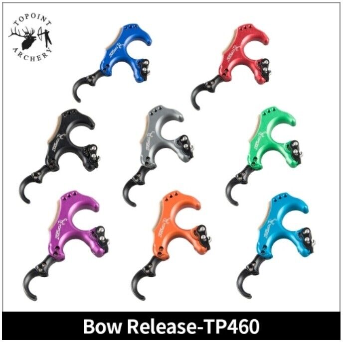 Topoint Compound Bow Release Aids Back Tension 3 4 Finger Thumb Trigger Caliper