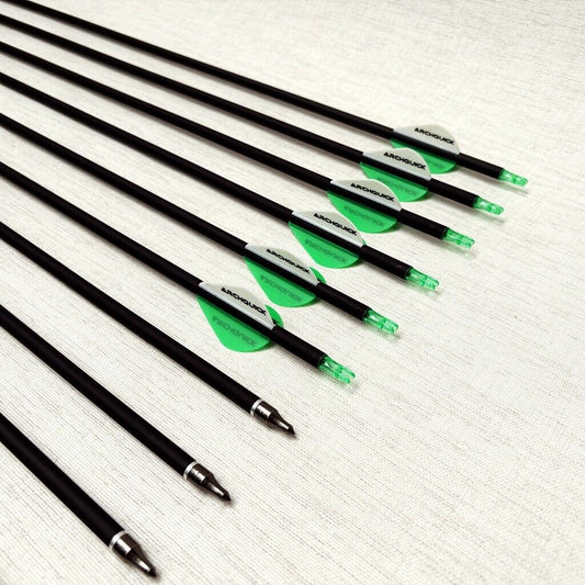 12/24x ARCHQUICK Carbon Arrows 31.5" Compound/Recurve Bow Hunting /Target