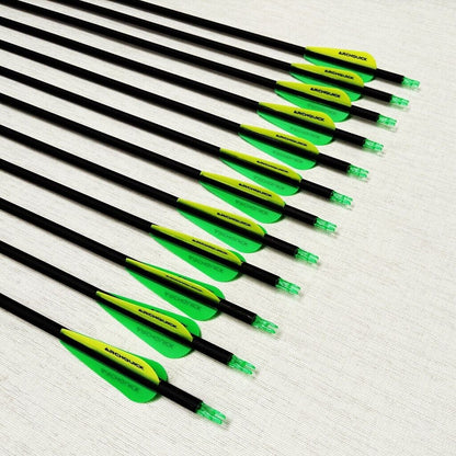 12/24x ARCHQUICK Carbon Arrows 31.5" for Compound/Recurve Bow Hunting /Target
