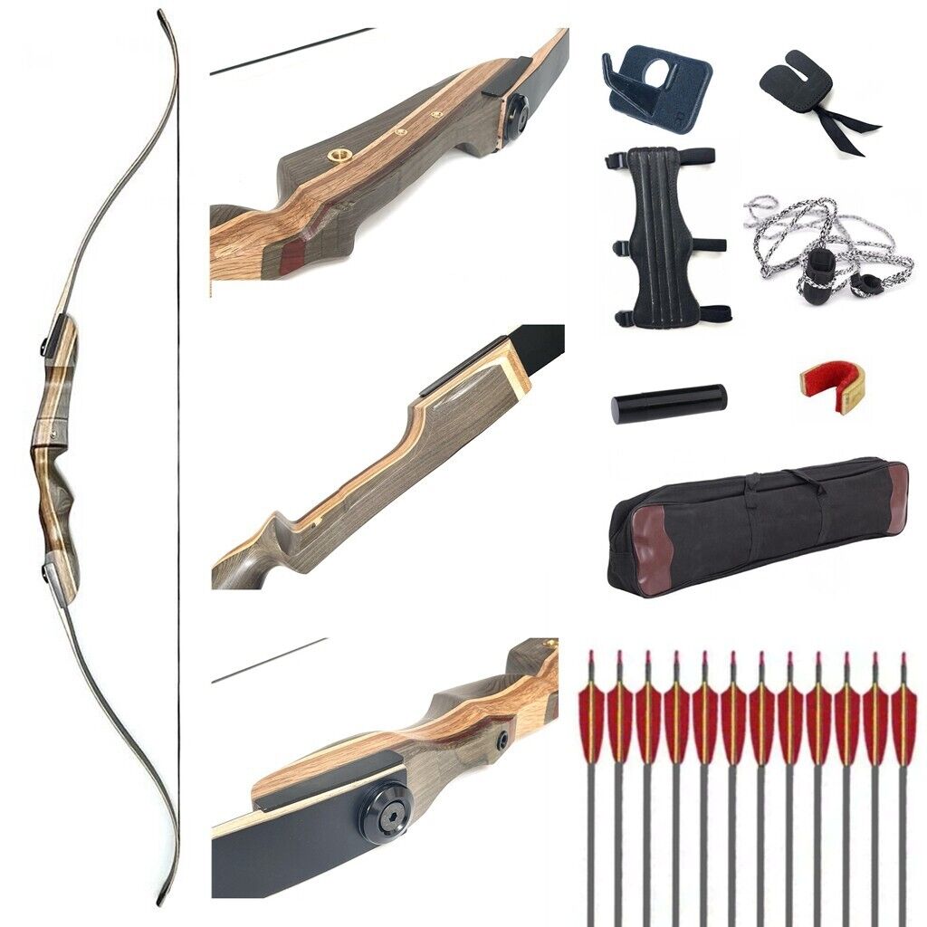 ARCHQUICK Takedown Recurve Bow 25-60lb For Hunting and Target RH/LH Package