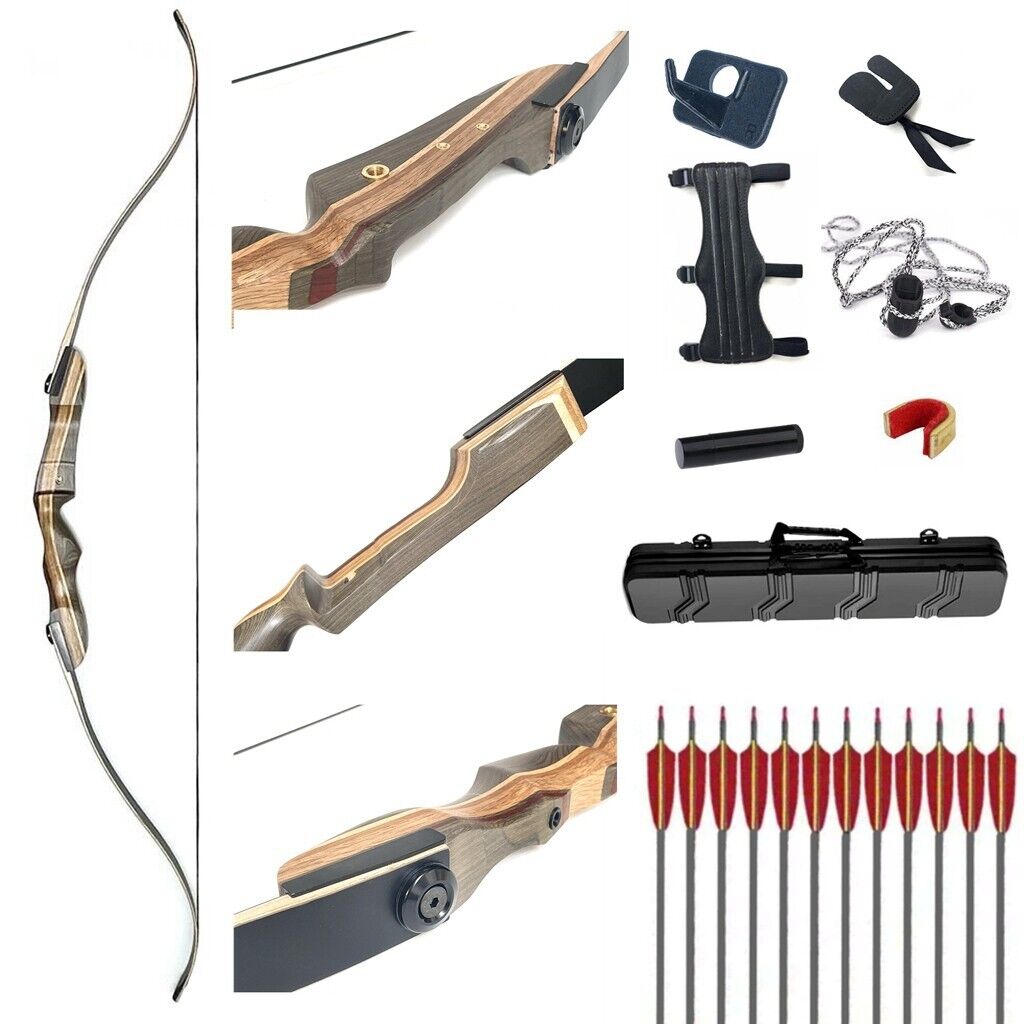 ARCHQUICK Takedown Recurve Bow 25-60lb For Hunting and Target RH/LH Package