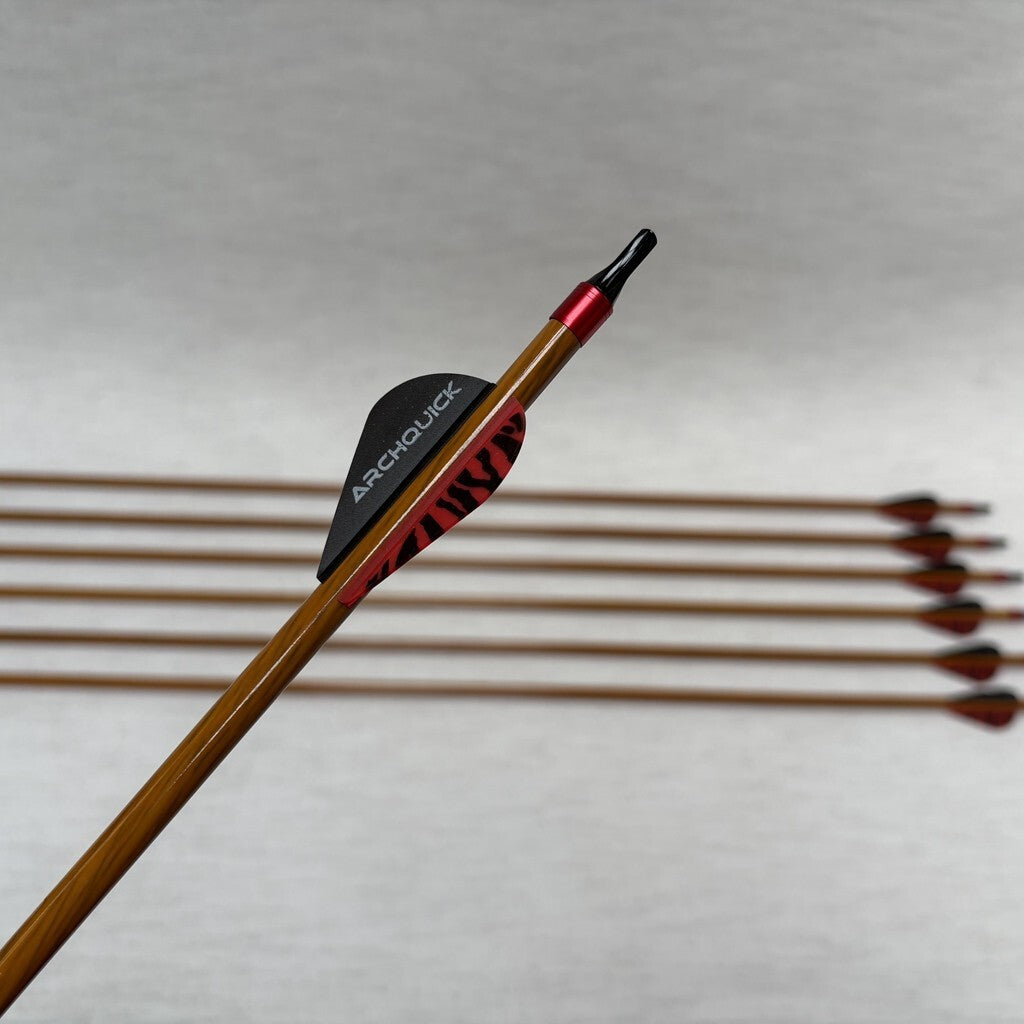 ARCHQUICK Archery 31.5" Carbon Arrows Hunting Spine 500 for Compound Recurve bow