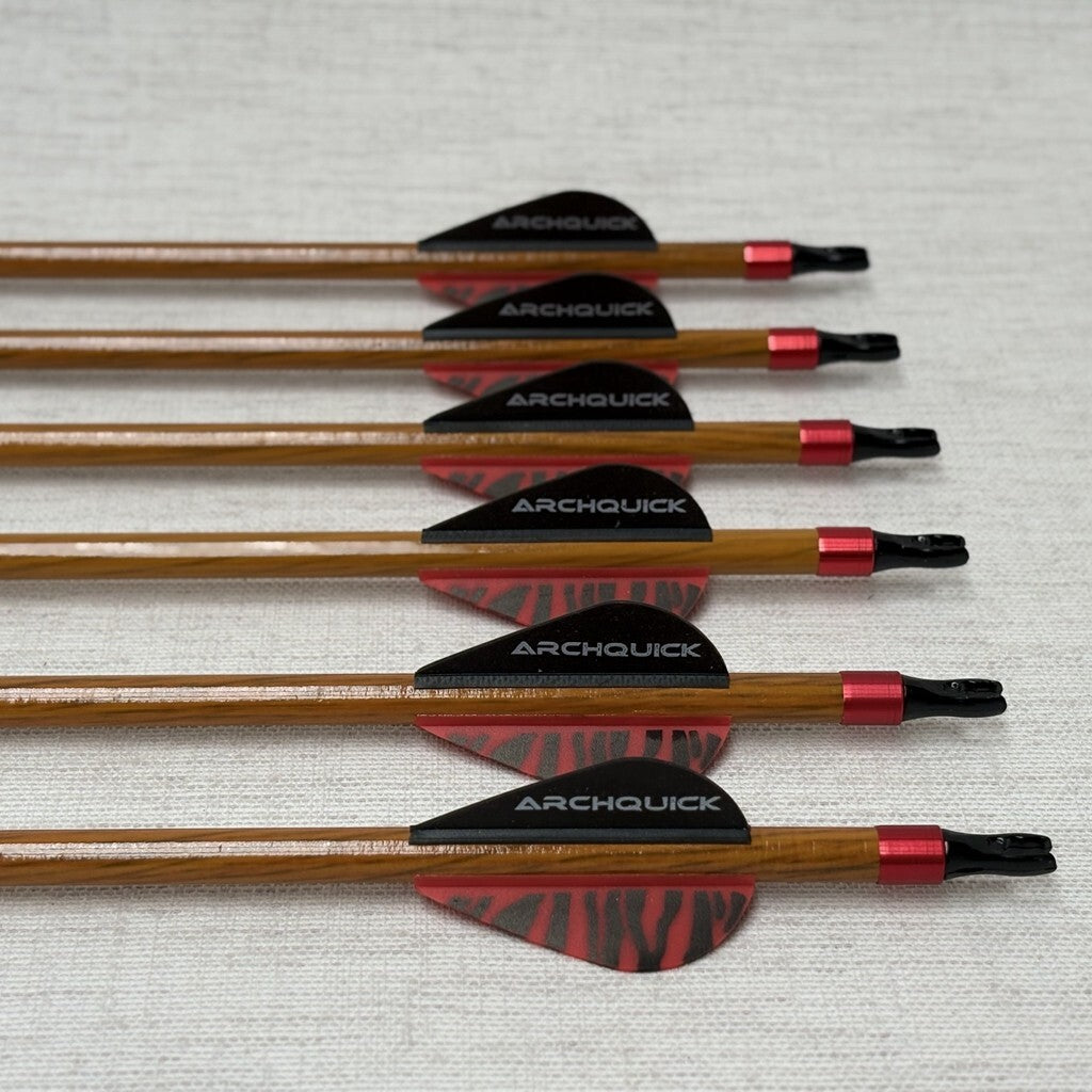 ARCHQUICK Archery 31.5" Carbon Arrows Hunting Spine 500 for Compound Recurve bow