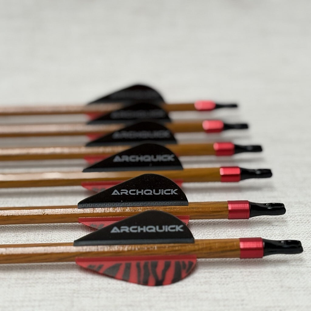 ARCHQUICK Archery 31.5" Carbon Arrows Hunting Spine 500 for Compound Recurve bow