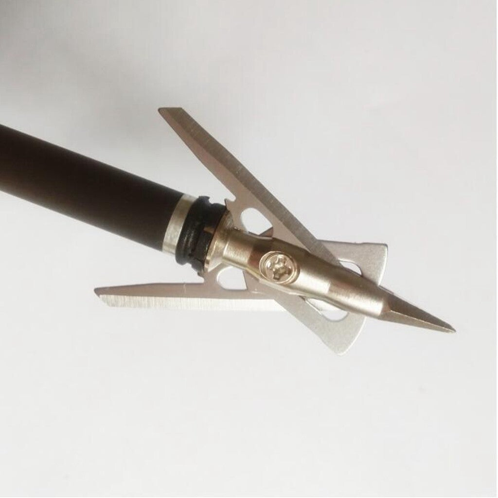 ARCHQUICK Mechanical Broadheads - 100 grain open on impact Compound Bow Hunting