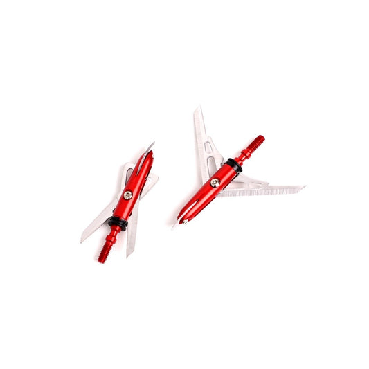 ARCHQUICK Mechanical Broadhead-100 grain open on impact Compound Bow Hunting Red