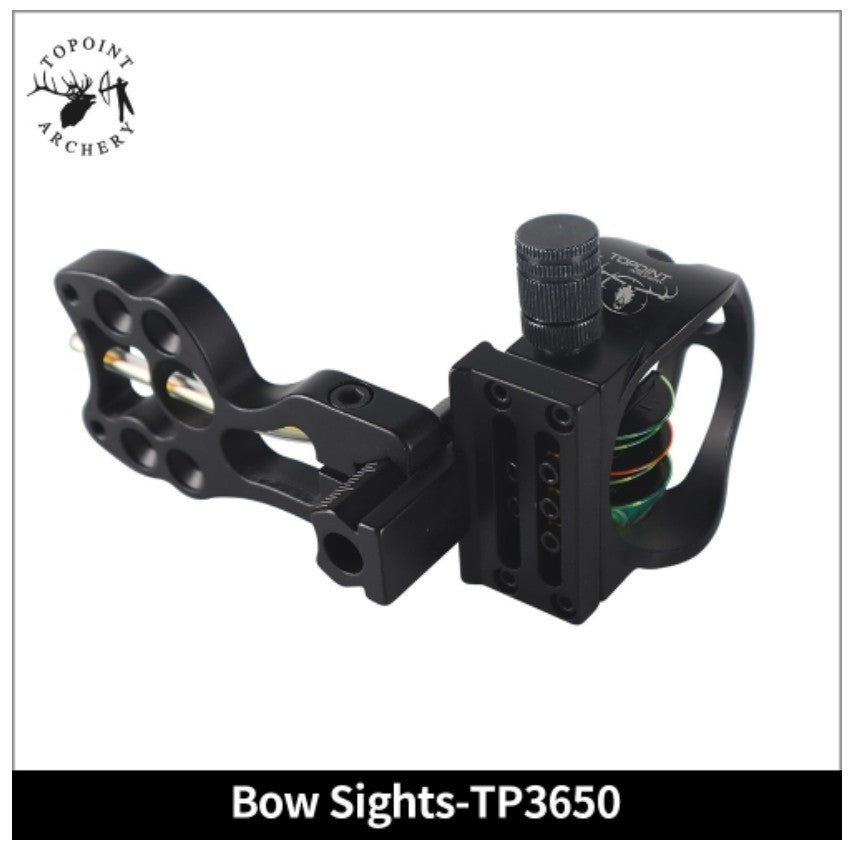Topoint Compound Bow Sight 5 Pin CNC Body with LED Light Bow Hunting