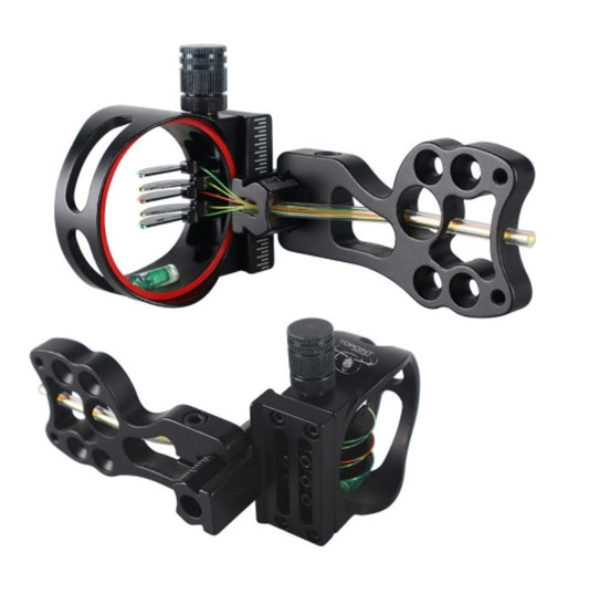 Topoint Compound Bow Sight 5 Pin CNC Body with LED Light Bow Hunting
