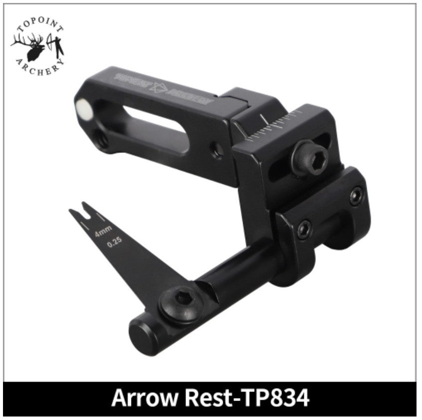 Topoint Compound Bow Arrow Rest for Target CNC Alu Adjustable Metal Clips R/H