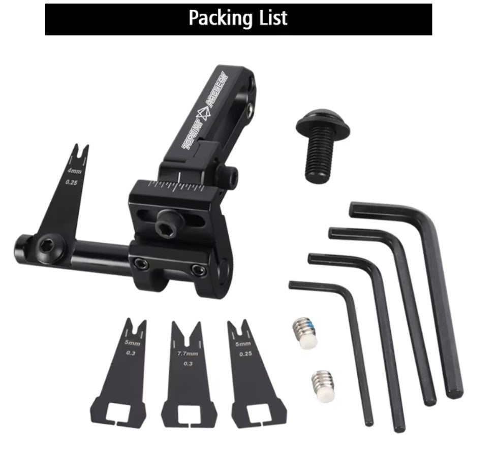 Topoint Compound Bow Arrow Rest for Target CNC Alu Adjustable Metal Clips R/H