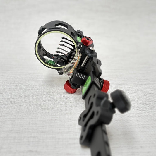 Archquick Compound Bow Sight 7 Pin with 6x Lens Micro Adjust Tool-Less Bow Hunt